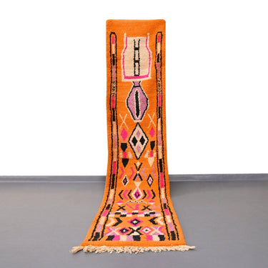 Vintage Moroccan Runner Rug 2.1 x 11 feet / 71 x 338 cm - Ettilux Home